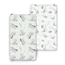 Load image into Gallery viewer, Acrabros Snug Fitted Changing Pad Cover Set Koala leaf