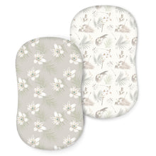Load image into Gallery viewer, Acrabros Snug Fitted Bassinet Sheet Set Gardenia Blossom