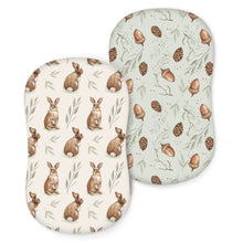 Load image into Gallery viewer, Acrabros Snug Fitted Bassinet Sheet Set Rabbit Nuts