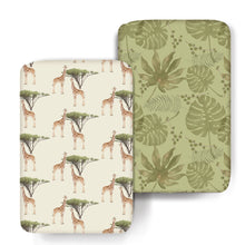 Load image into Gallery viewer, Acrabros Snug Fitted Playard Sheet Set Giraffe Forest