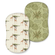 Load image into Gallery viewer, Acrabros Snug Fitted Bassinet Sheet Set Giraffe Forest
