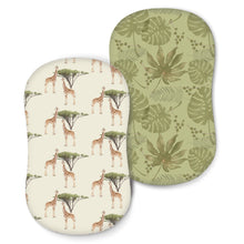 Load image into Gallery viewer, Acrabros Snug Fitted Bassinet Sheet Set Giraffe Forest