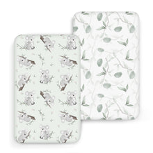 Load image into Gallery viewer, Acrabros Snug Fitted Crib Sheet Set Koala leaf