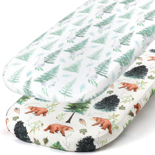Load image into Gallery viewer, Acrabros Snug Fitted Bassinet Sheet Set Bears & Forest