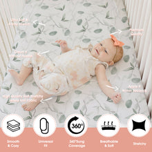 Load image into Gallery viewer, Acrabros Snug Fitted Crib Sheet Set Koala leaf