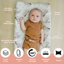 Load image into Gallery viewer, Acrabros Snug Fitted Changing Pad Cover Set Koala leaf
