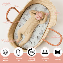 Load image into Gallery viewer, Acrabros Snug Fitted Playard Sheet Set Koala Leaf