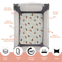 Load image into Gallery viewer, Acrabros Snug Fitted Playard Sheet Set Rabbit Nuts