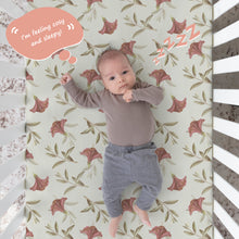Load image into Gallery viewer, Acrabros Snug Fitted Crib Sheet Set Zebra Flora