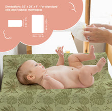 Load image into Gallery viewer, Acrabros Snug Fitted Changing Pad Cover Set Giraffe&Forest