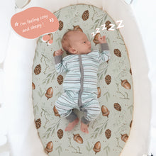 Load image into Gallery viewer, Acrabros Snug Fitted Bassinet Sheet Set Rabbit Nuts