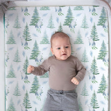 Load image into Gallery viewer, Acrabros Snug Fitted Playard Sheet Set Bears & Forest