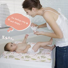 Load image into Gallery viewer, Acrabros Snug Fitted Changing Pad Cover Set Deer Floral