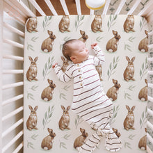 Load image into Gallery viewer, Acrabros Snug Fitted Crib Sheet Set Rabbit Nuts