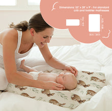 Load image into Gallery viewer, Acrabros Snug Fitted Changing Pad Cover Set Rabbit Nuts