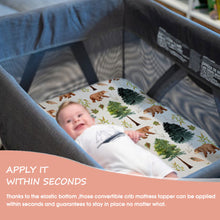 Load image into Gallery viewer, Acrabros Snug Fitted Playard Sheet Set Bears & Forest