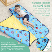 Load image into Gallery viewer, Toddler Nap Mat Pirate Ship