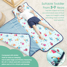 Load image into Gallery viewer, Toddler Nap Mat Robots