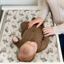 Load image into Gallery viewer, Acrabros Snug Fitted Changing Pad Cover Set Zebra Flora