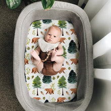Load image into Gallery viewer, Acrabros Snug Fitted Bassinet Sheet Set Bears & Forest