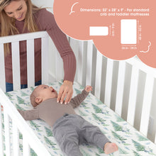 Load image into Gallery viewer, Acrabros Snug Fitted Crib Sheet Set Bears & Forest