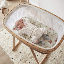 Load image into Gallery viewer, Acrabros Snug Fitted Bassinet Sheet Set Zebra Flora