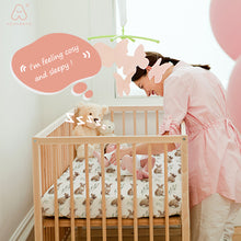 Load image into Gallery viewer, Acrabros Snug Fitted Crib Sheet Set Rabbit Nuts