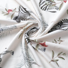 Load image into Gallery viewer, Acrabros Snug Fitted Changing Pad Cover Set Zebra Flora