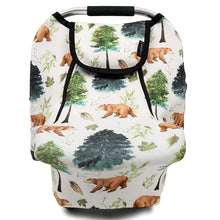 Load image into Gallery viewer, Stretchy Baby Car Seat Covers For All Seasons Bear& Forest