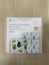 Load image into Gallery viewer, Acrabros Snug Fitted Changing Pad Cover Set Bears & Forest New