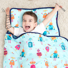 Load image into Gallery viewer, Toddler Nap Mat Robots