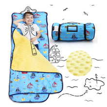 Load image into Gallery viewer, Toddler Nap Mat Pirate Ship