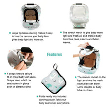Load image into Gallery viewer, Stretchy Baby Car Seat Covers For All Seasons