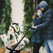 Load image into Gallery viewer, Stretchy Baby Car Seat Covers For All Seasons Bear& Forest
