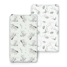 Load image into Gallery viewer, Acrabros Snug Fitted Changing Pad Cover Set Koala leaf
