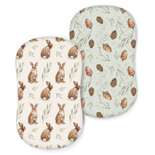 Load image into Gallery viewer, Acrabros Snug Fitted Bassinet Sheet Set Rabbit Nuts
