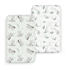 Load image into Gallery viewer, Acrabros Snug Fitted Crib Sheet Set Koala leaf

