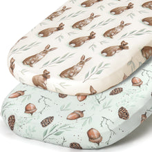 Load image into Gallery viewer, Acrabros Snug Fitted Bassinet Sheet Set Rabbit Nuts
